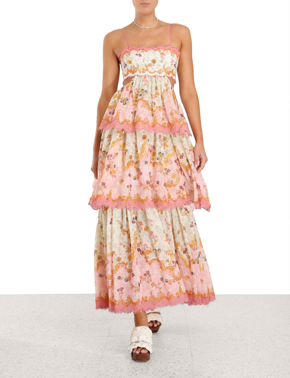 Laurel Frill Midi Dress
