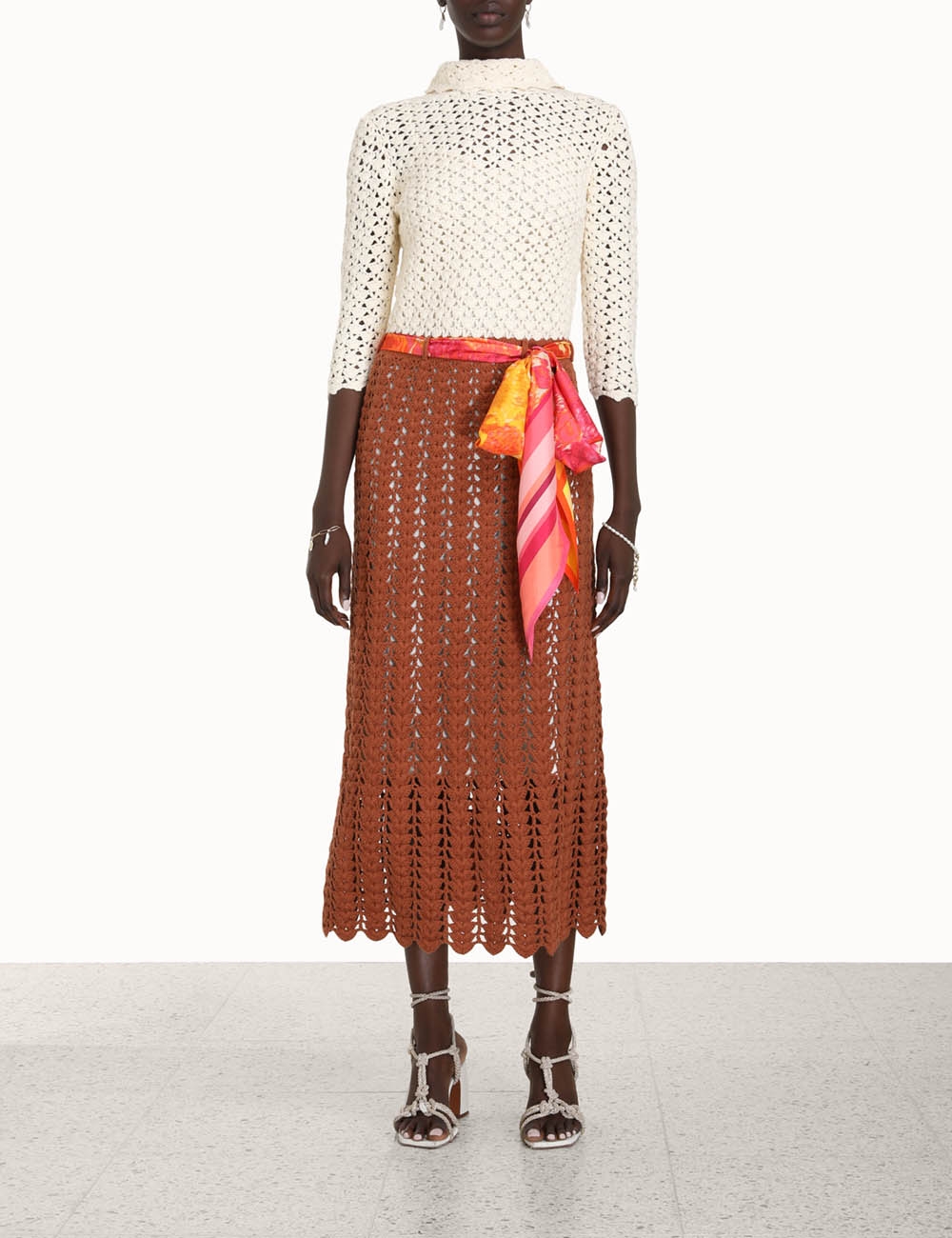 High Tide Crochet Midi Dress