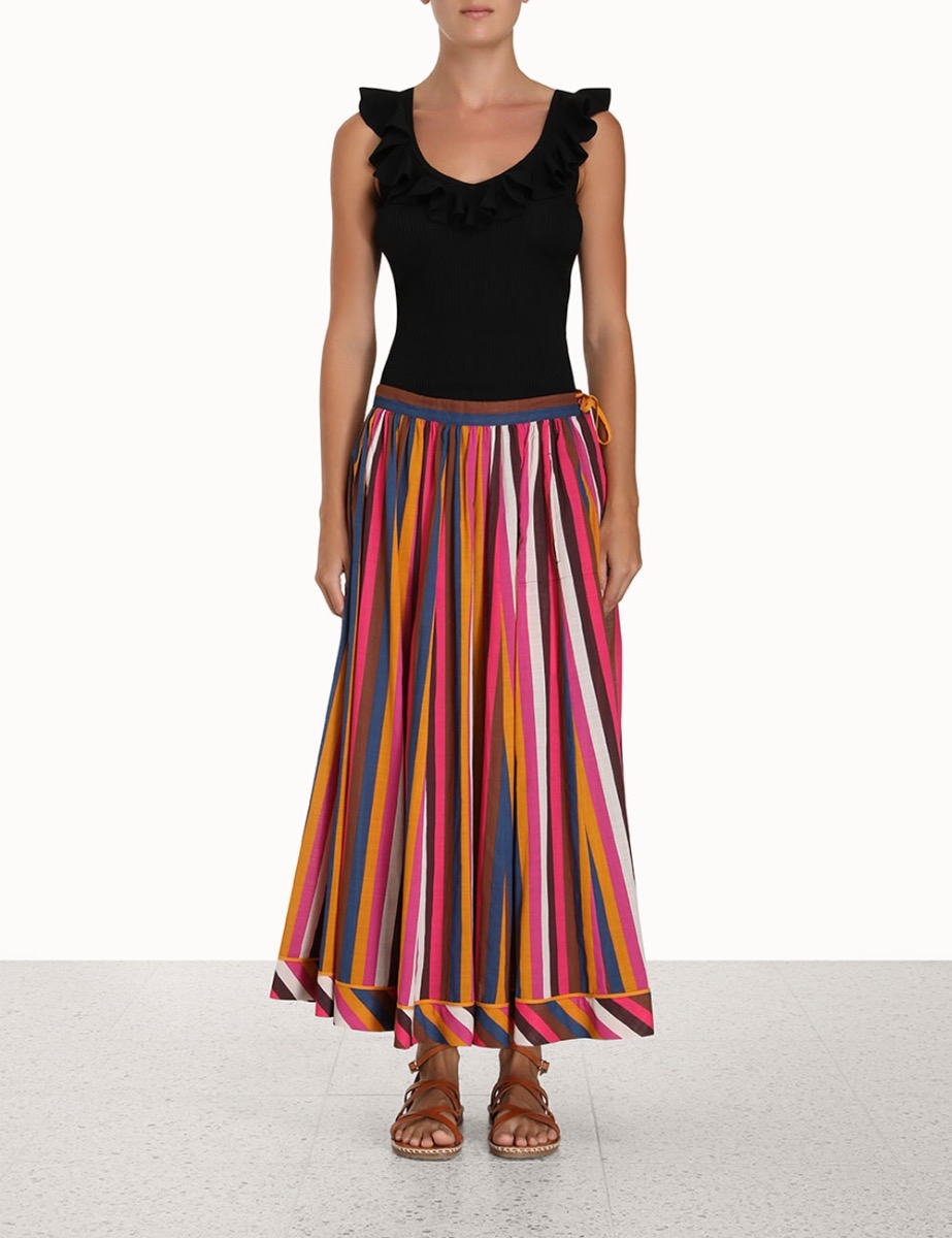 Devi V-Neck Frill Tank