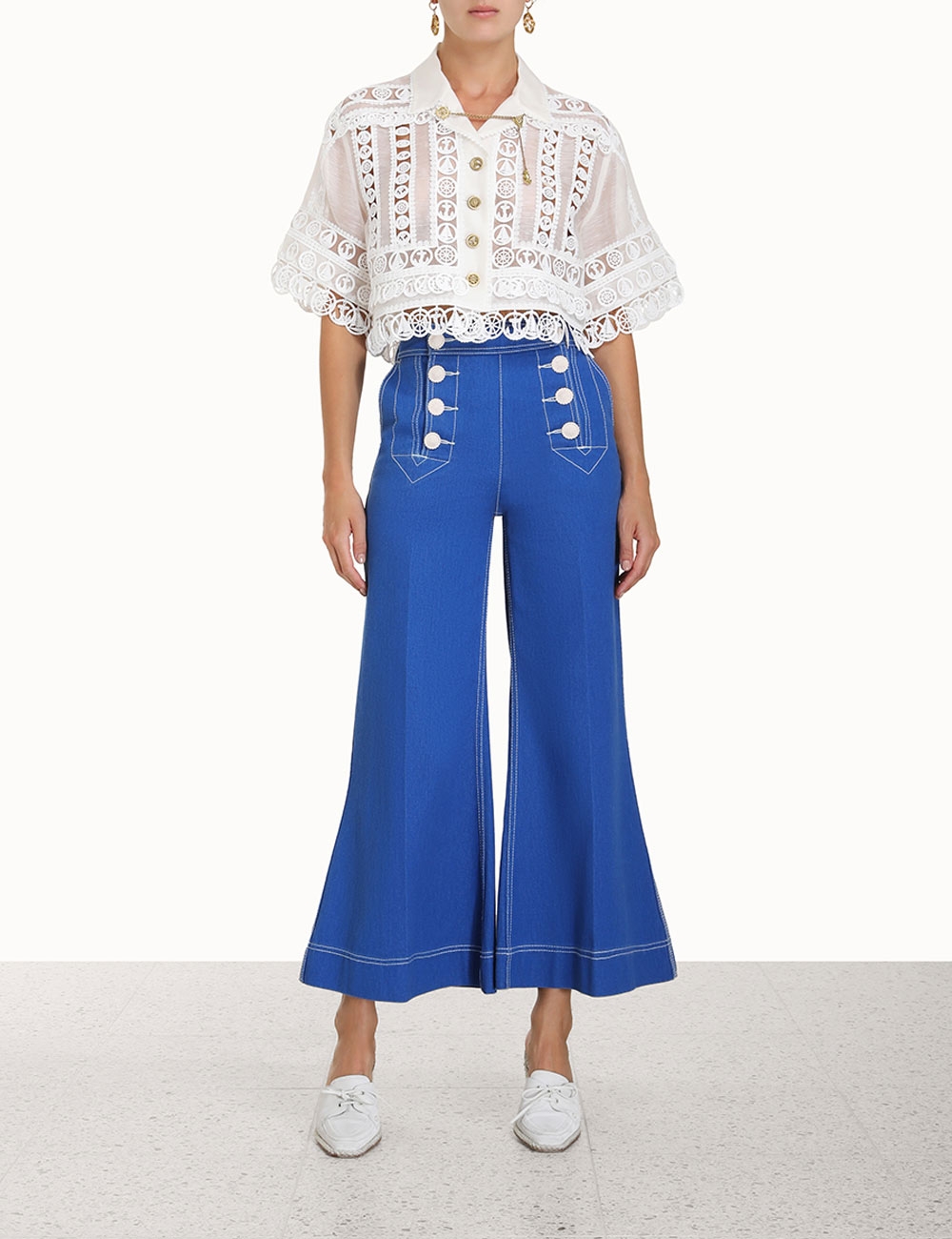 High Tide Nautical Crop Jacket