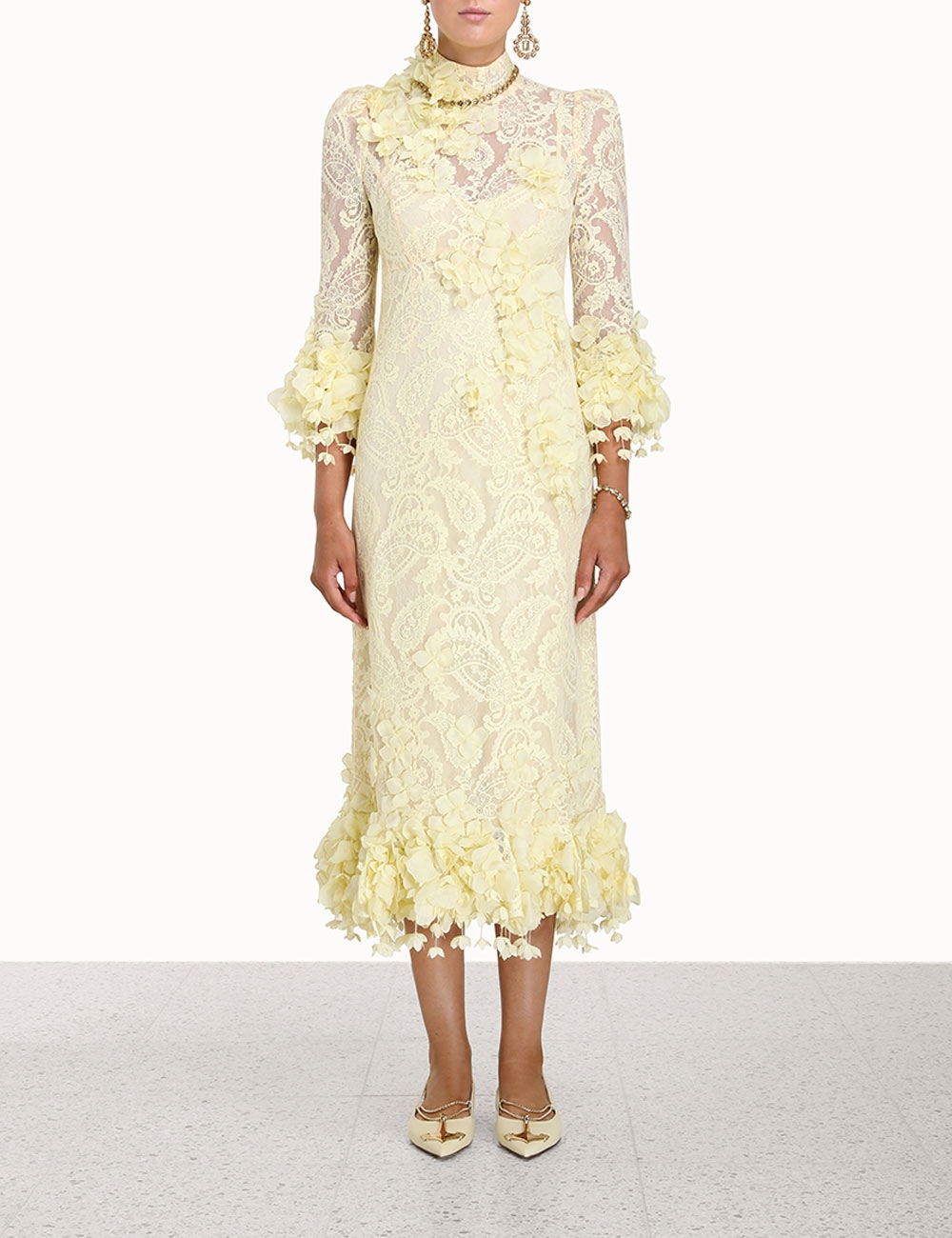 High Tide Lace Midi Dress