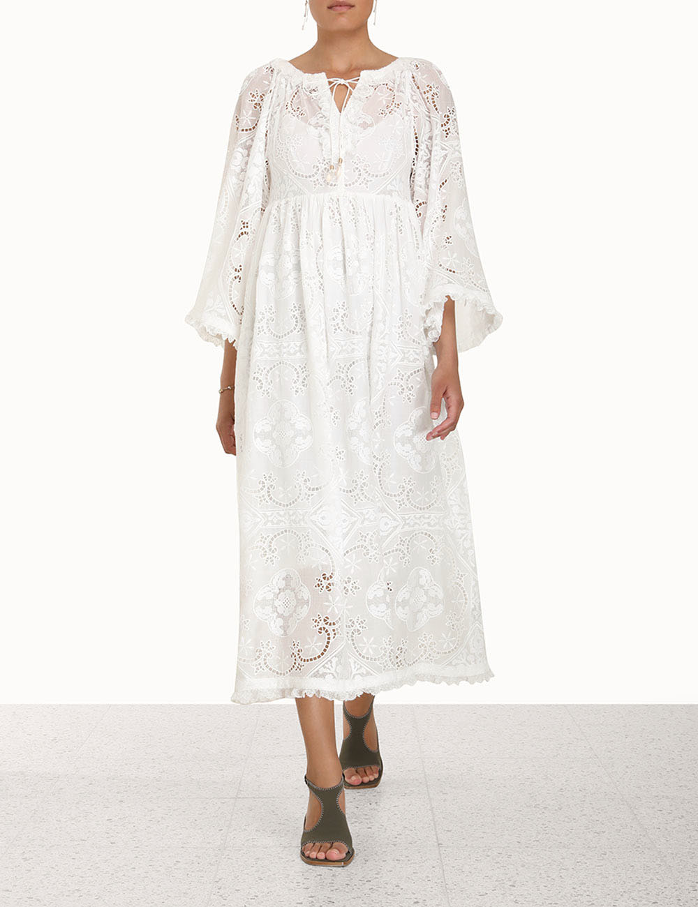 Laurel Wide Sleeve Midi Dress