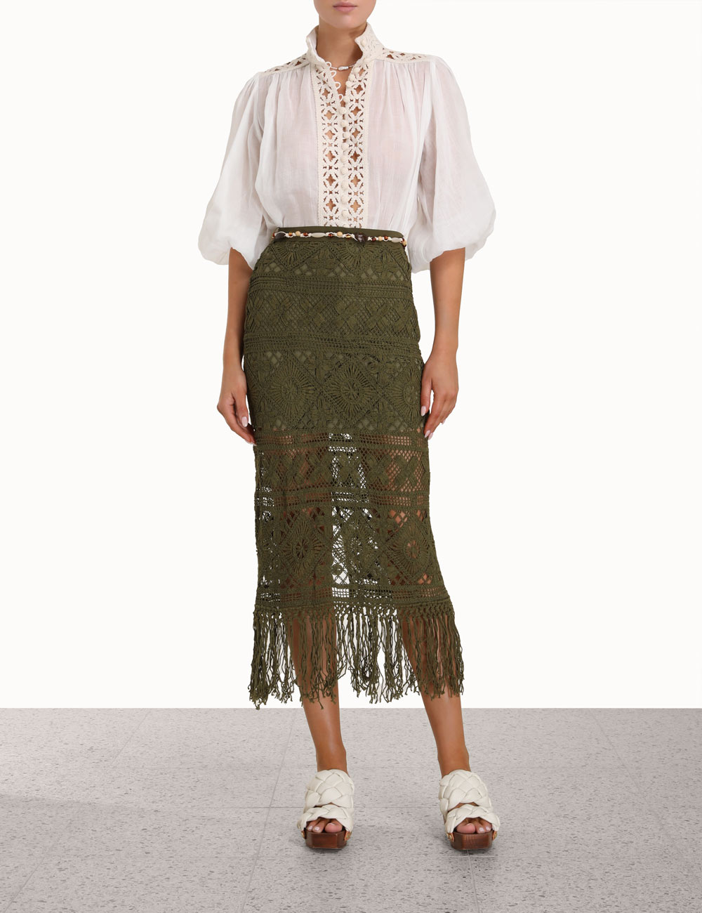 Laurel Ribbon Lace Skirt