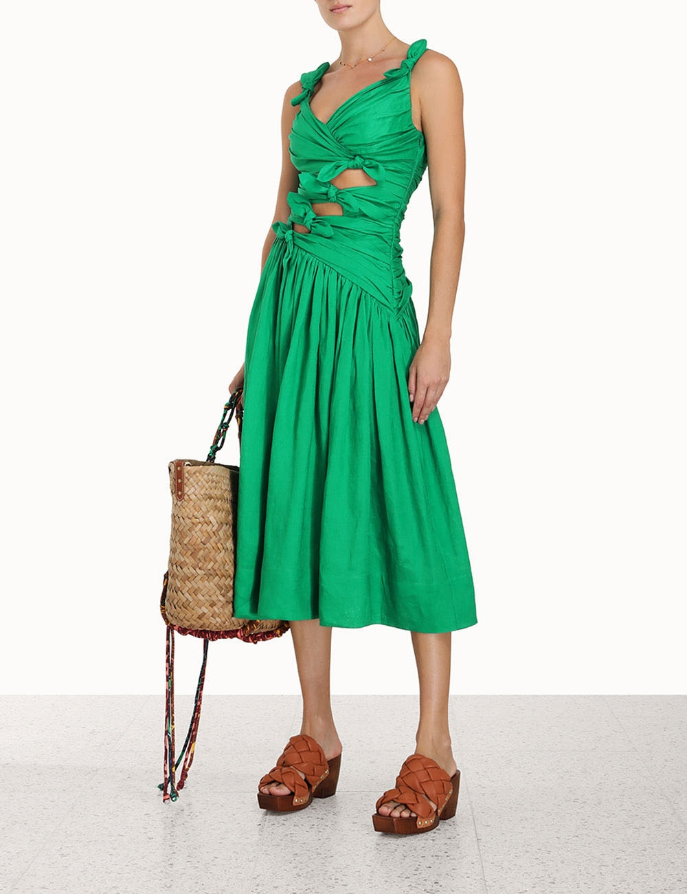 Tiggy Bow Midi Dress