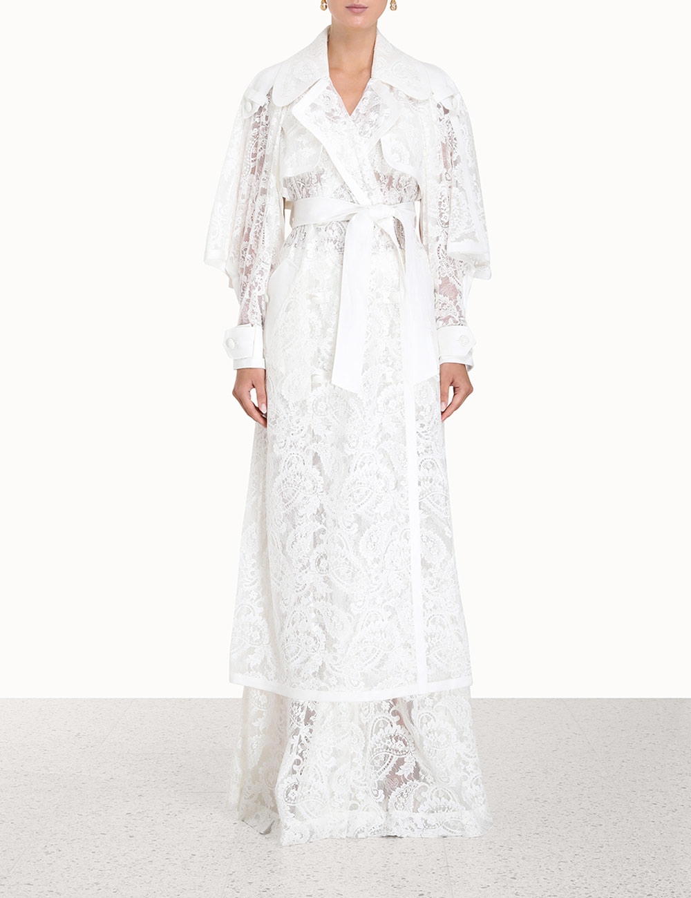Wonderland Lace Trench Coat