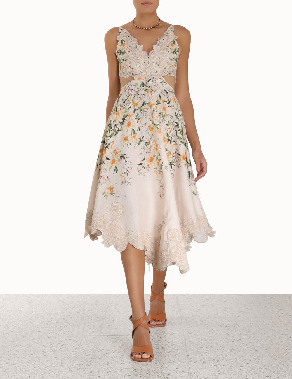 Coaster Battenburg Midi Dress