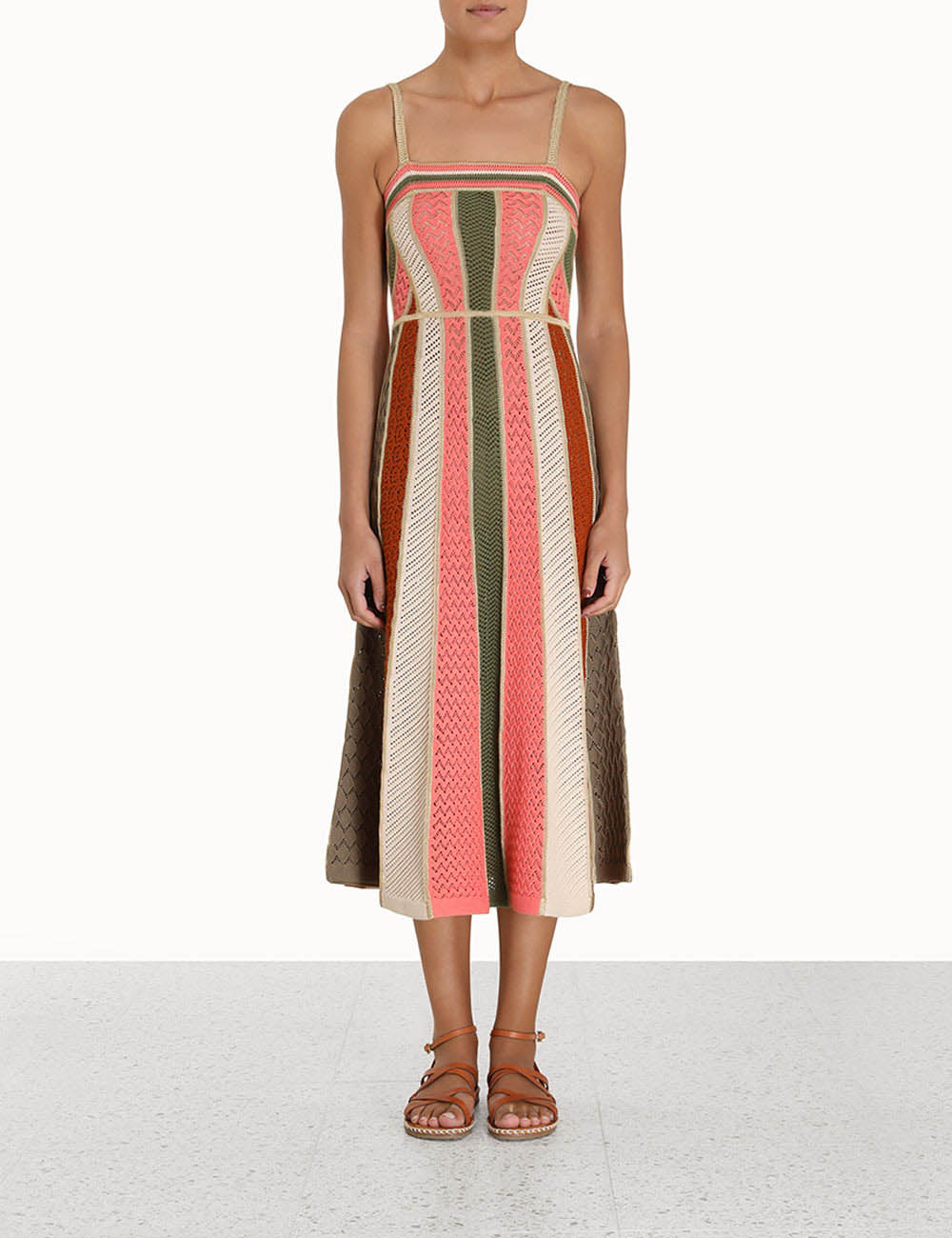 Chintz Panelled Midi Dress