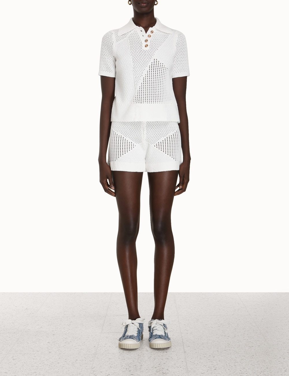 Raie Mesh Knit Shorts
