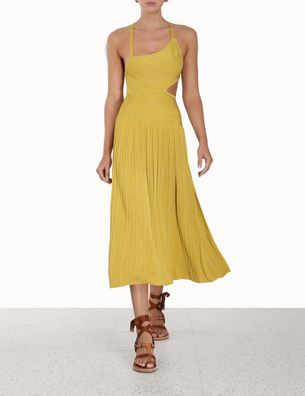 Devi Lurex Midi Dress