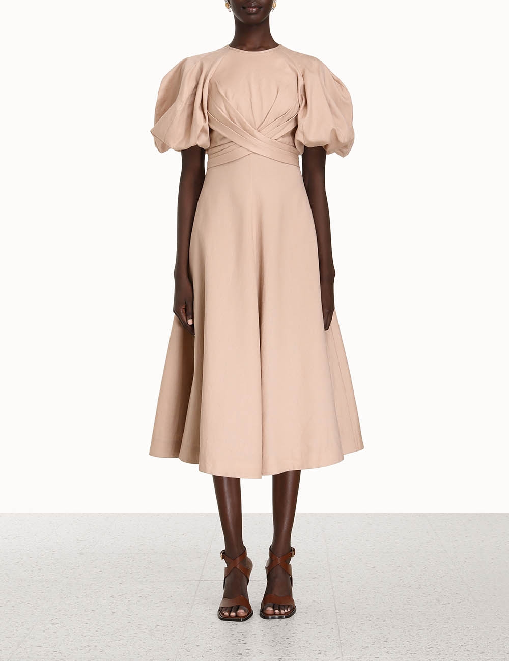 Wrap Midi Dress