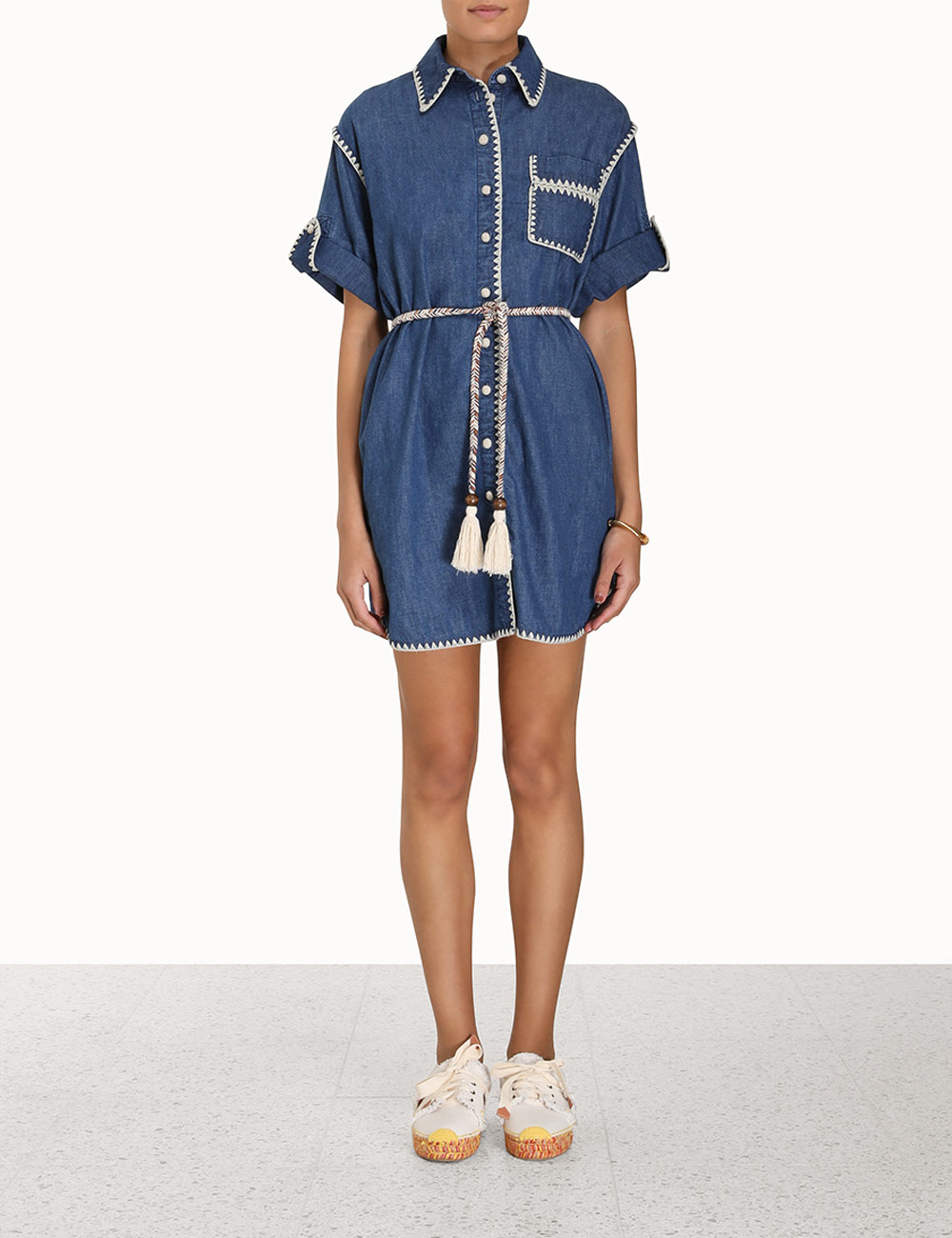 Chintz Mini Shirt Dress