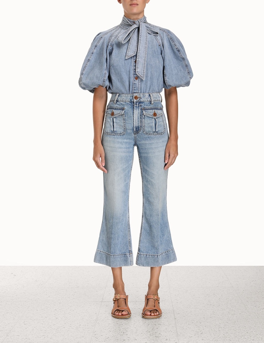Raie Cropped Flare Jean
