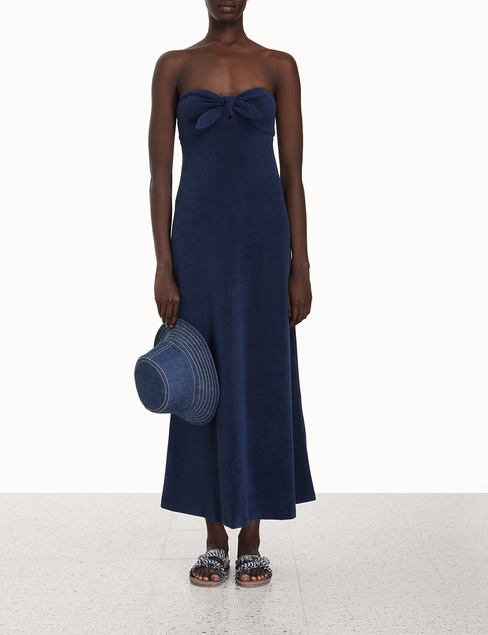 Devi Towelling Column Dress