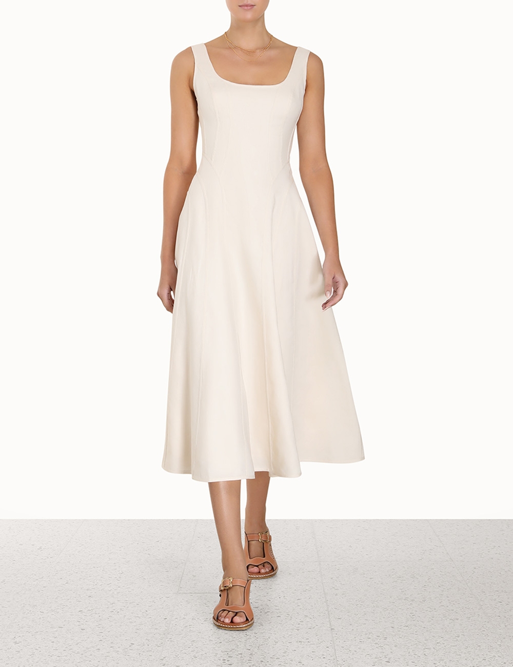 Devi Panelled Midi Dress