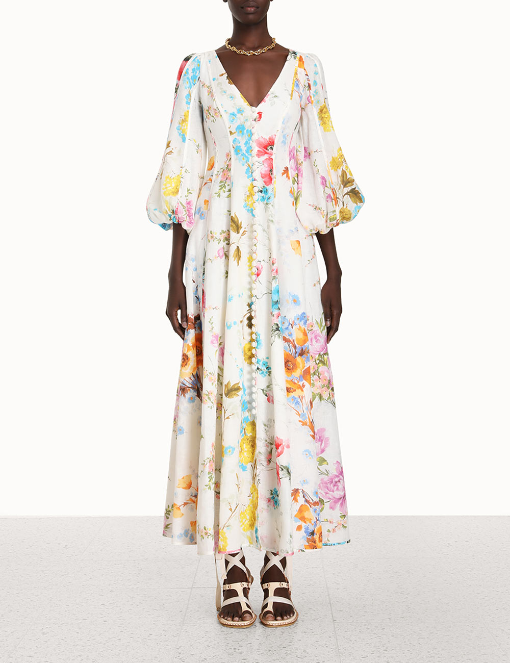 Halcyon Panelled Maxi Dress