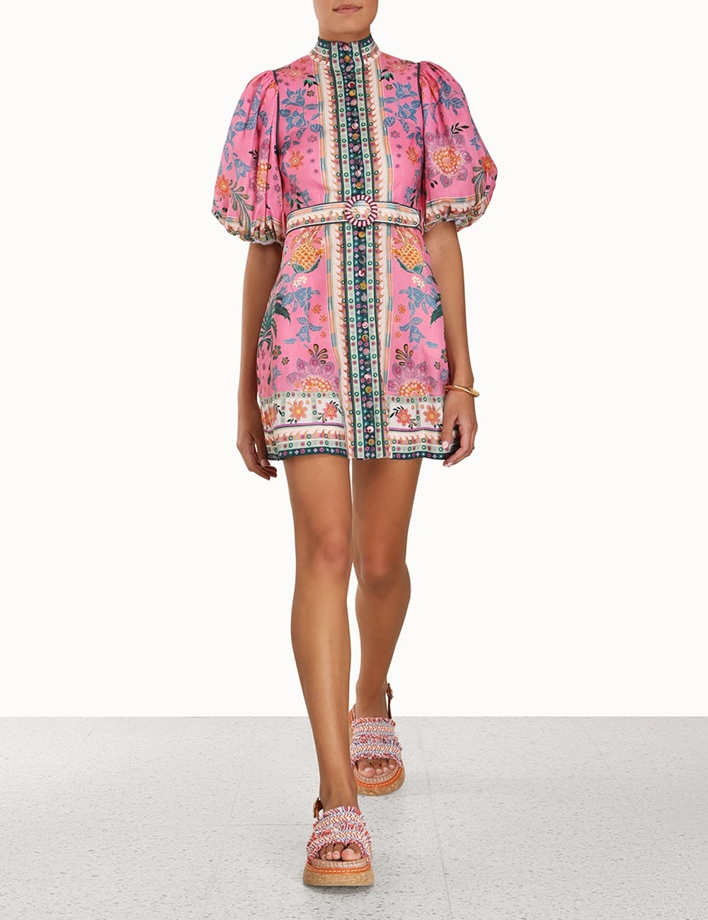 Ginger Buttoned Mini Dress