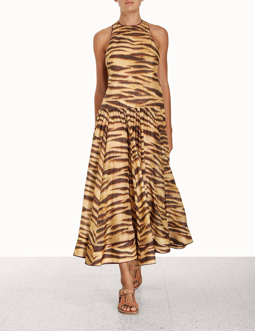 Ginger Drop Waist Midi Dress