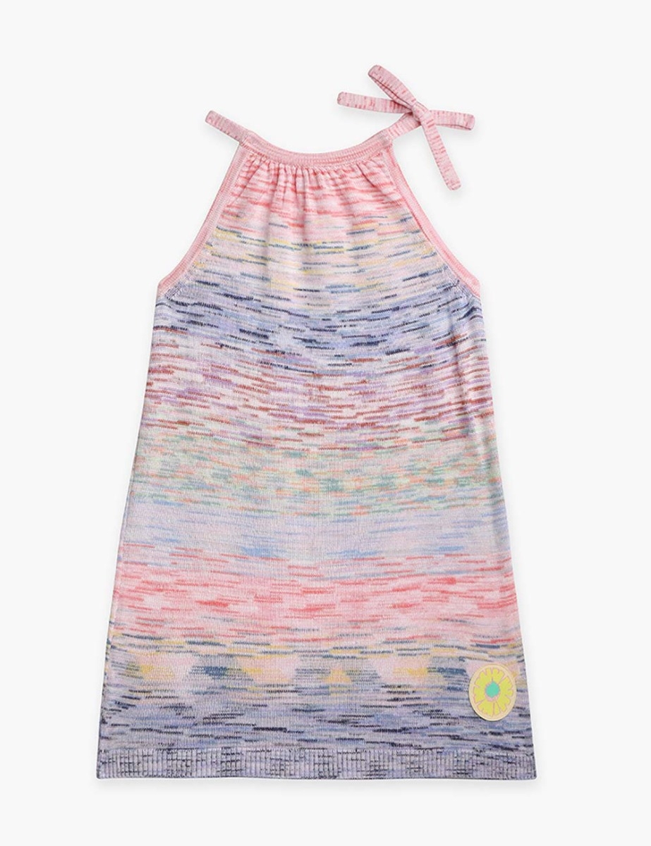Raie Marl Tie-Neck Dress