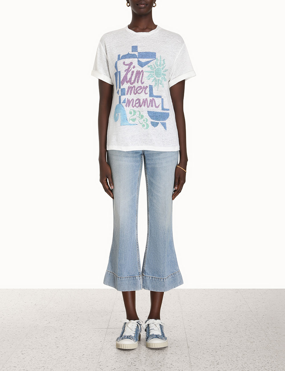 Raie Roll Sleeve Tee