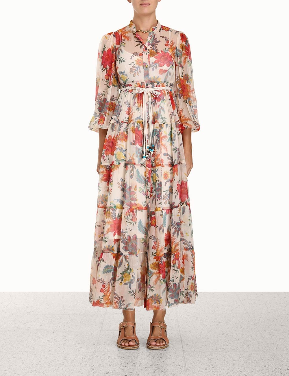 Ginger Tiered Midi Dress