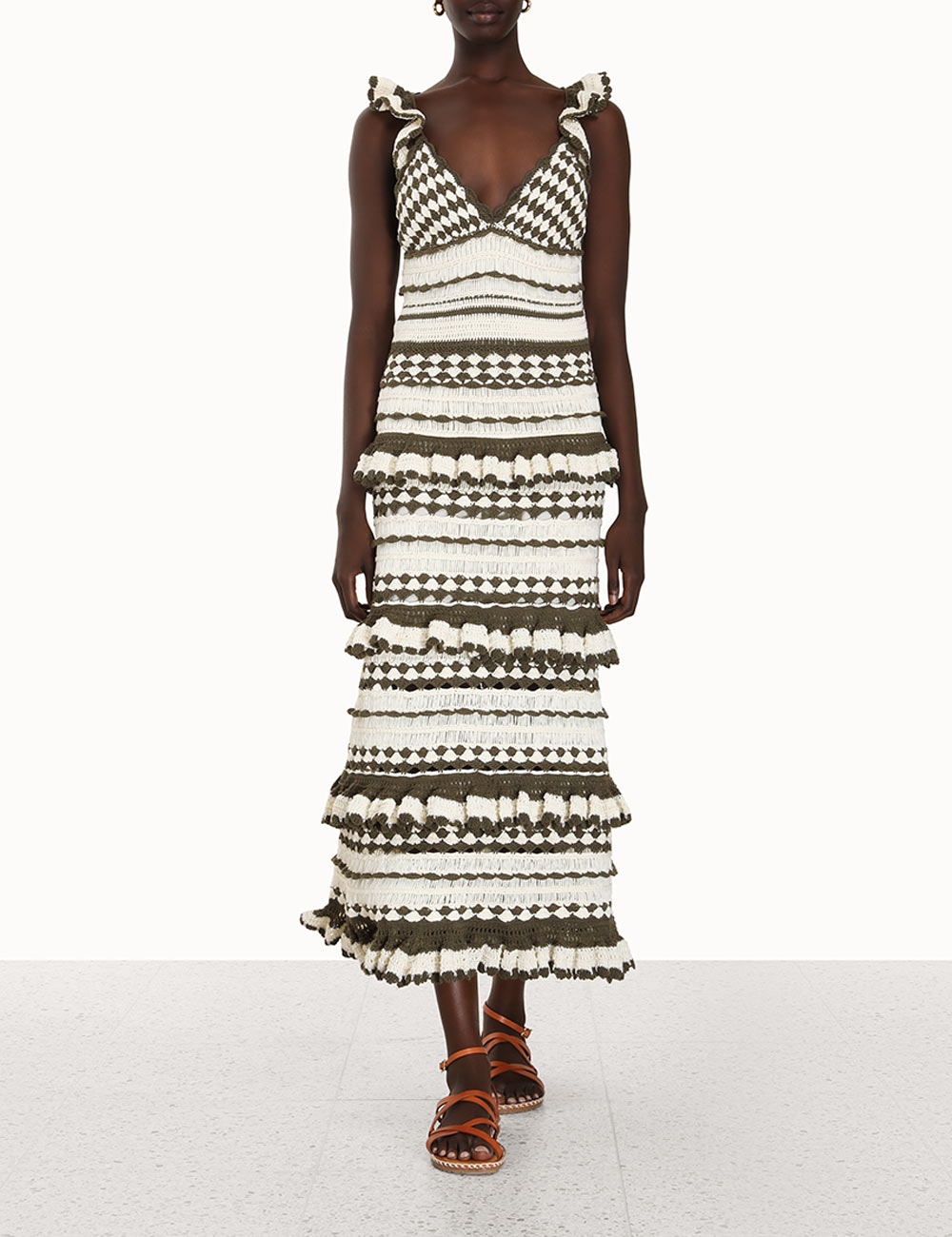 Devi Crochet Frill Dress