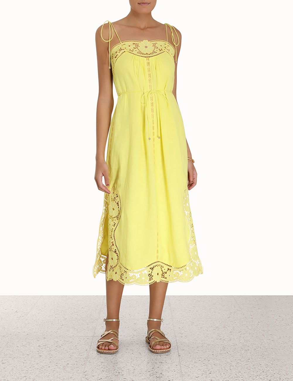 Halcyon Broderie Slip Dress