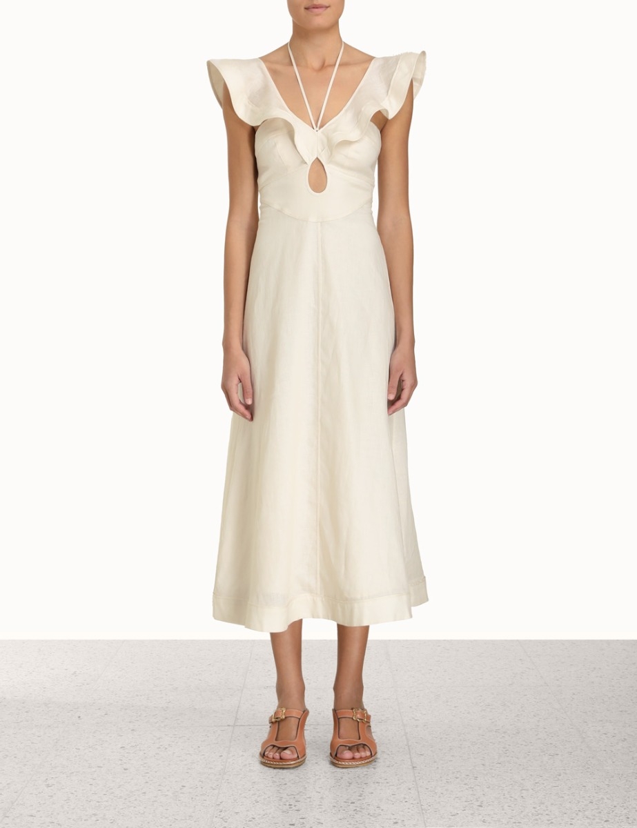 Halcyon Flutter Midi Dress
