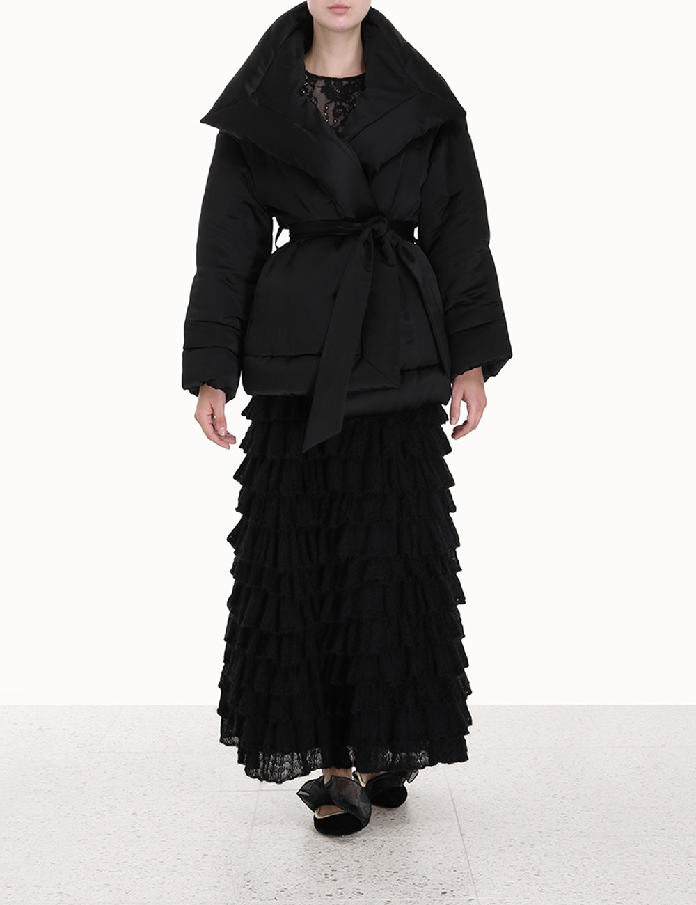 Luminosity Satin Wadded Jacket