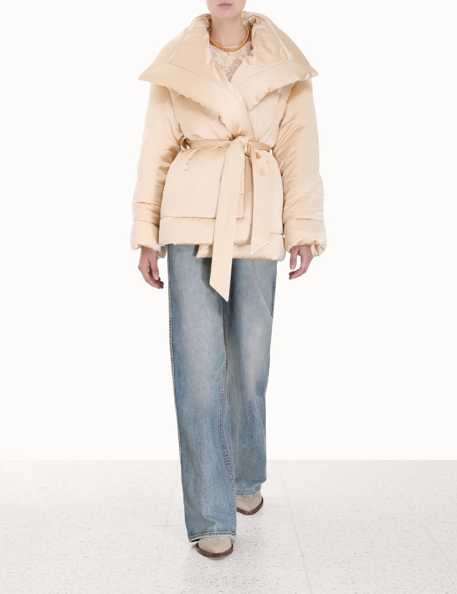 Luminosity Satin Wadded Jacket