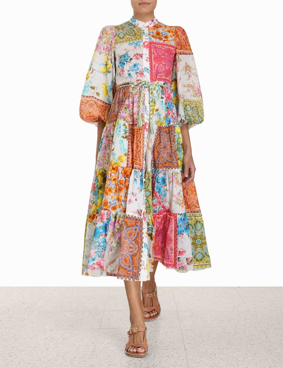 Halcyon Tiered Midi Dress