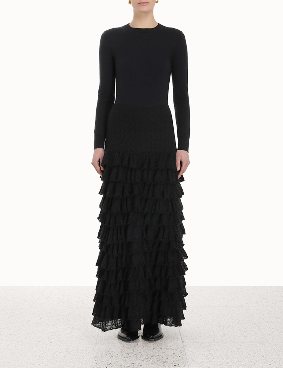 Luminosity Lace Frill Skirt