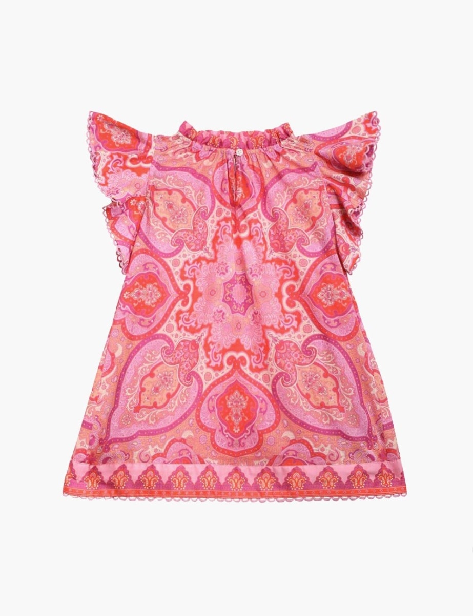 Halcyon Flounce Sleeve Dress