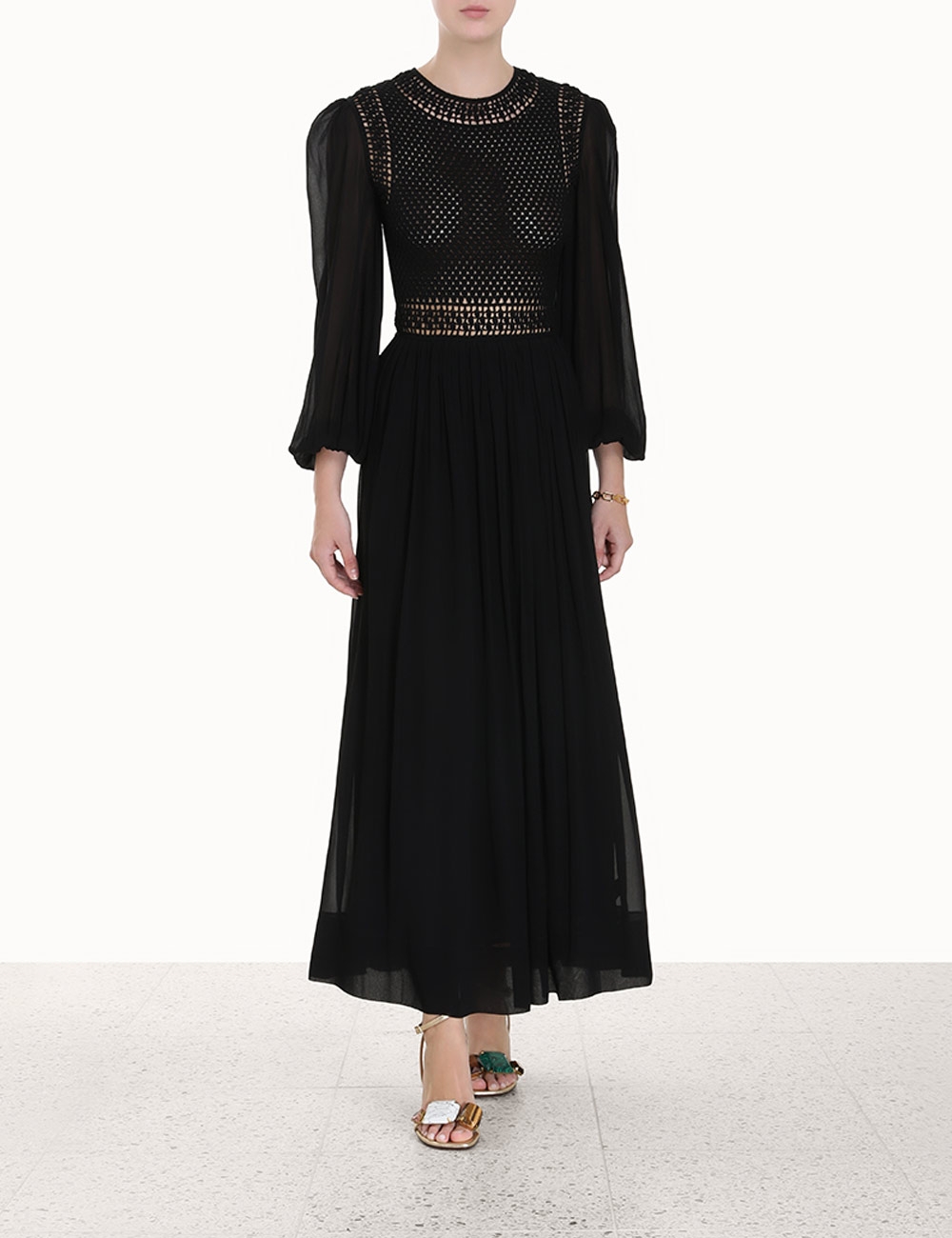 Luminosity Crochet Bodice Midi