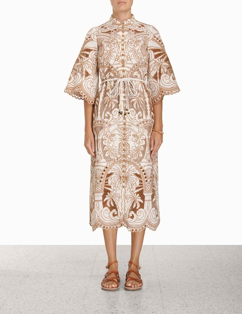 Ginger Embroidered Shirt Dress