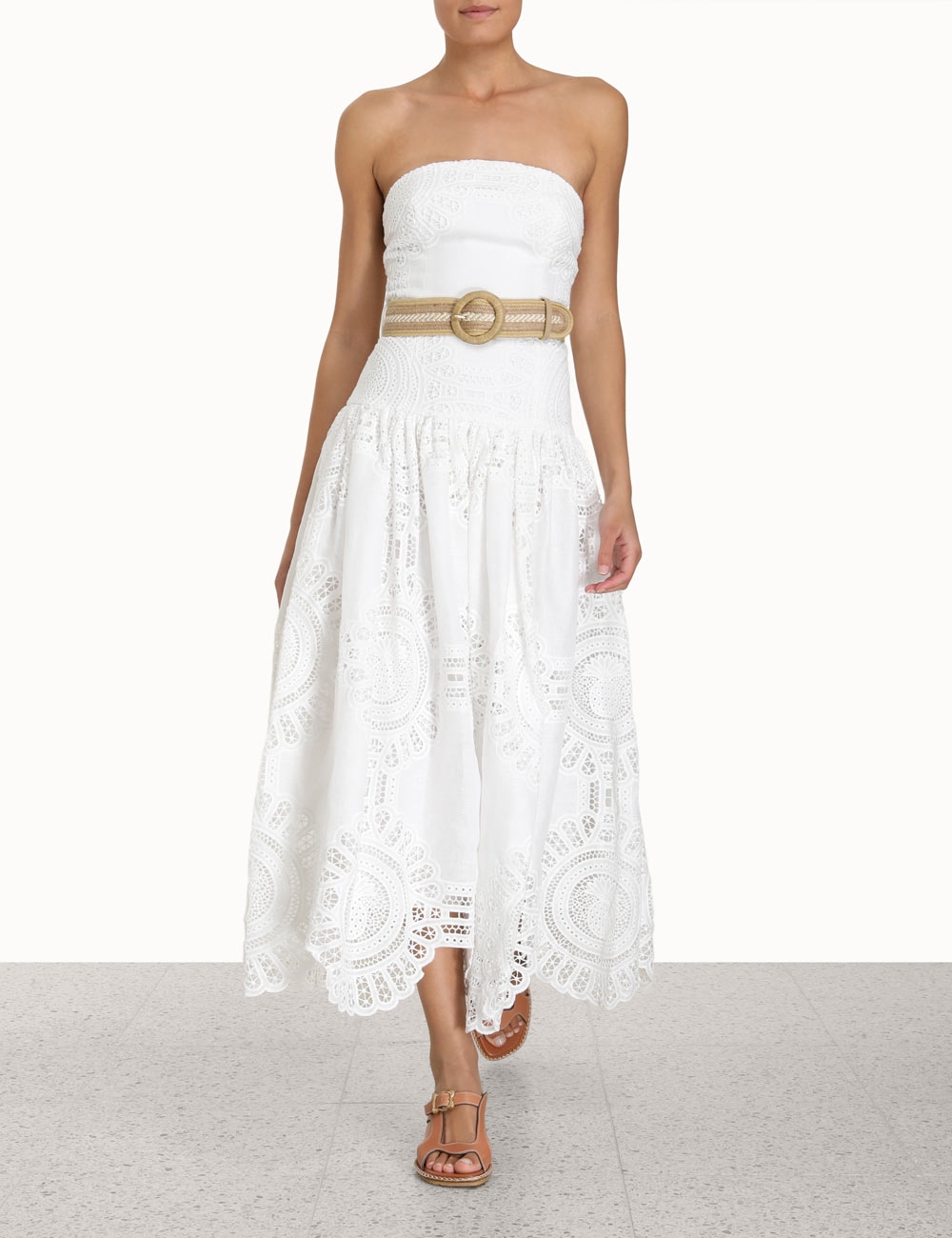 Vacay Strapless Midi Dress