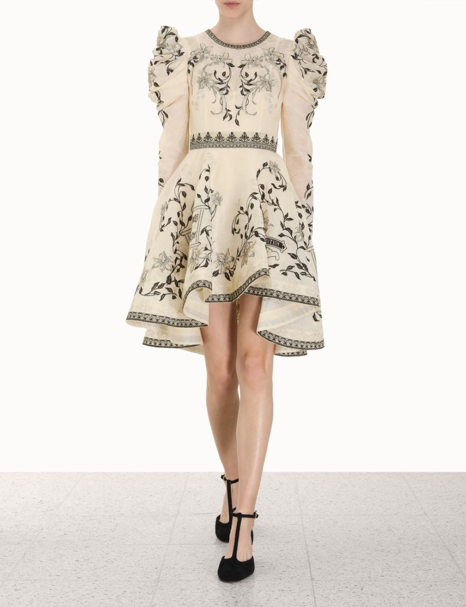 Lyrical Embroidery Mini Dress