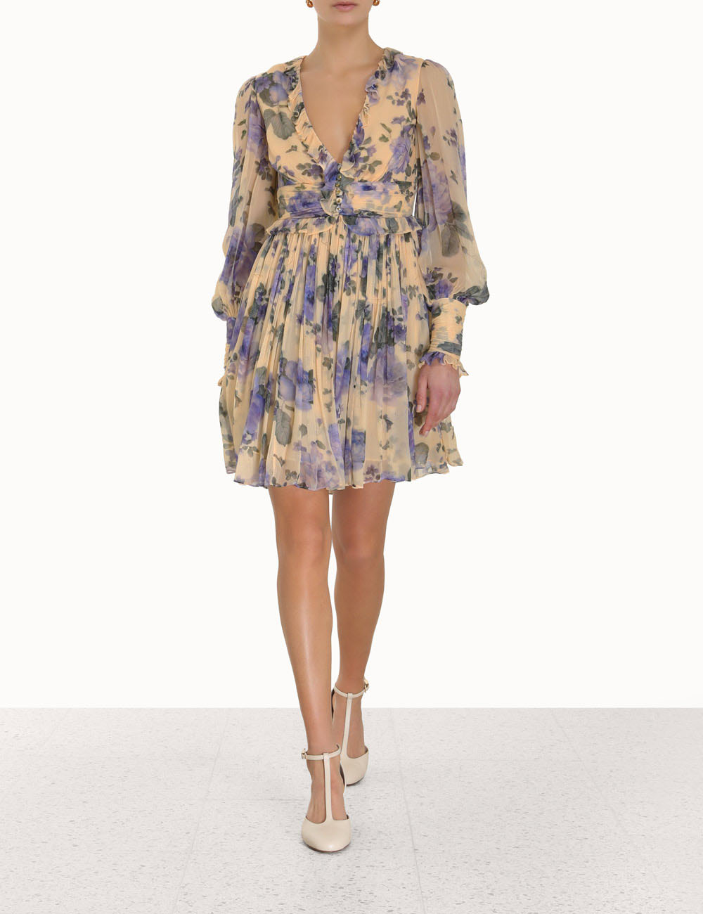 Lyrical Ruffle Mini Dress