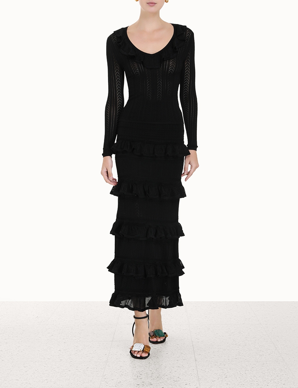 Luminosity V-Neck Ruffle Top