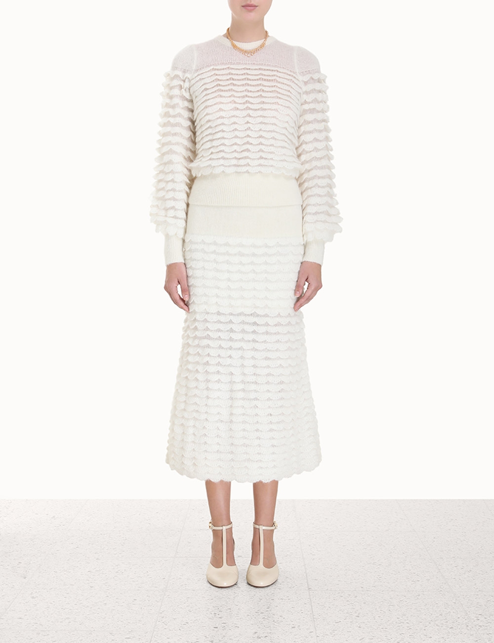 Luminosity Scallop Skirt