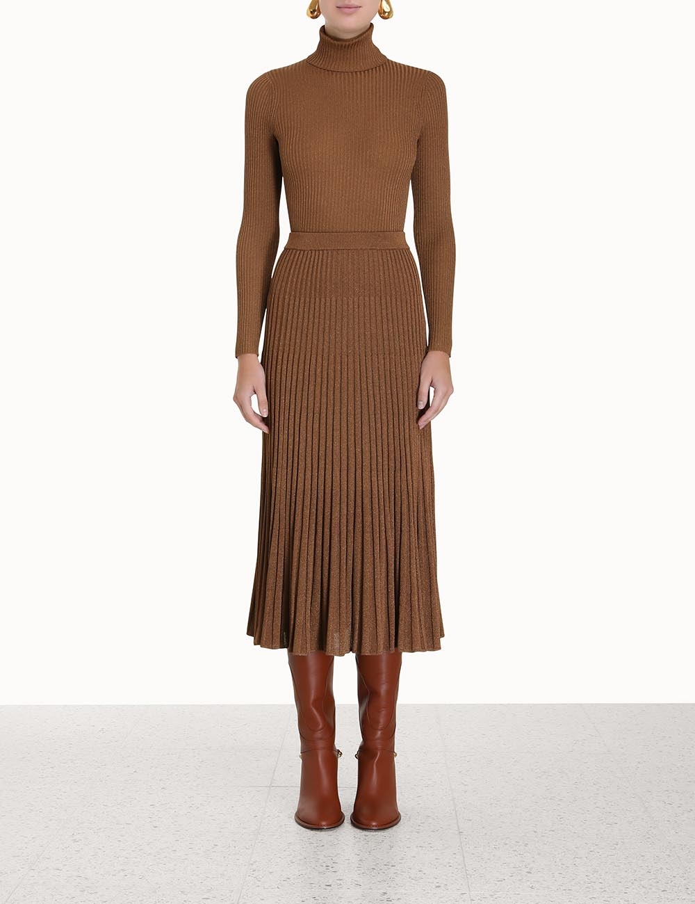 Luminosity Lurex Midi Skirt