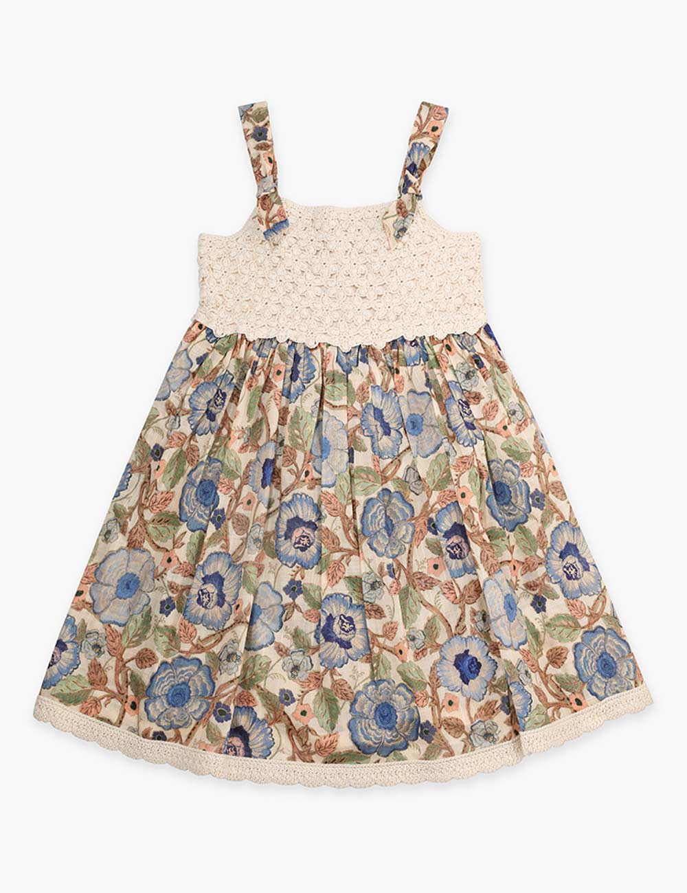 Junie Crochet Top Woven Dress