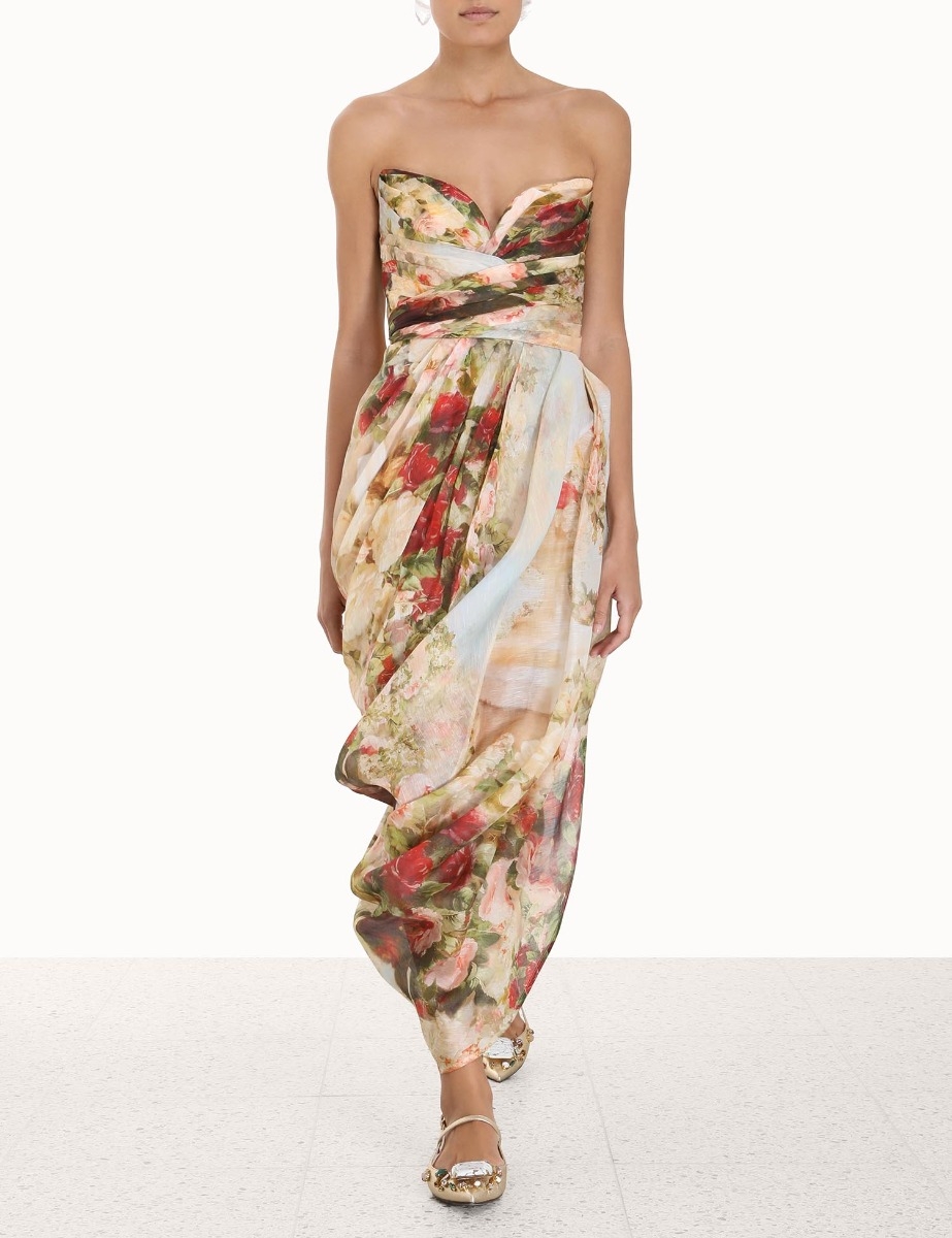 Luminosity Strapless Midi