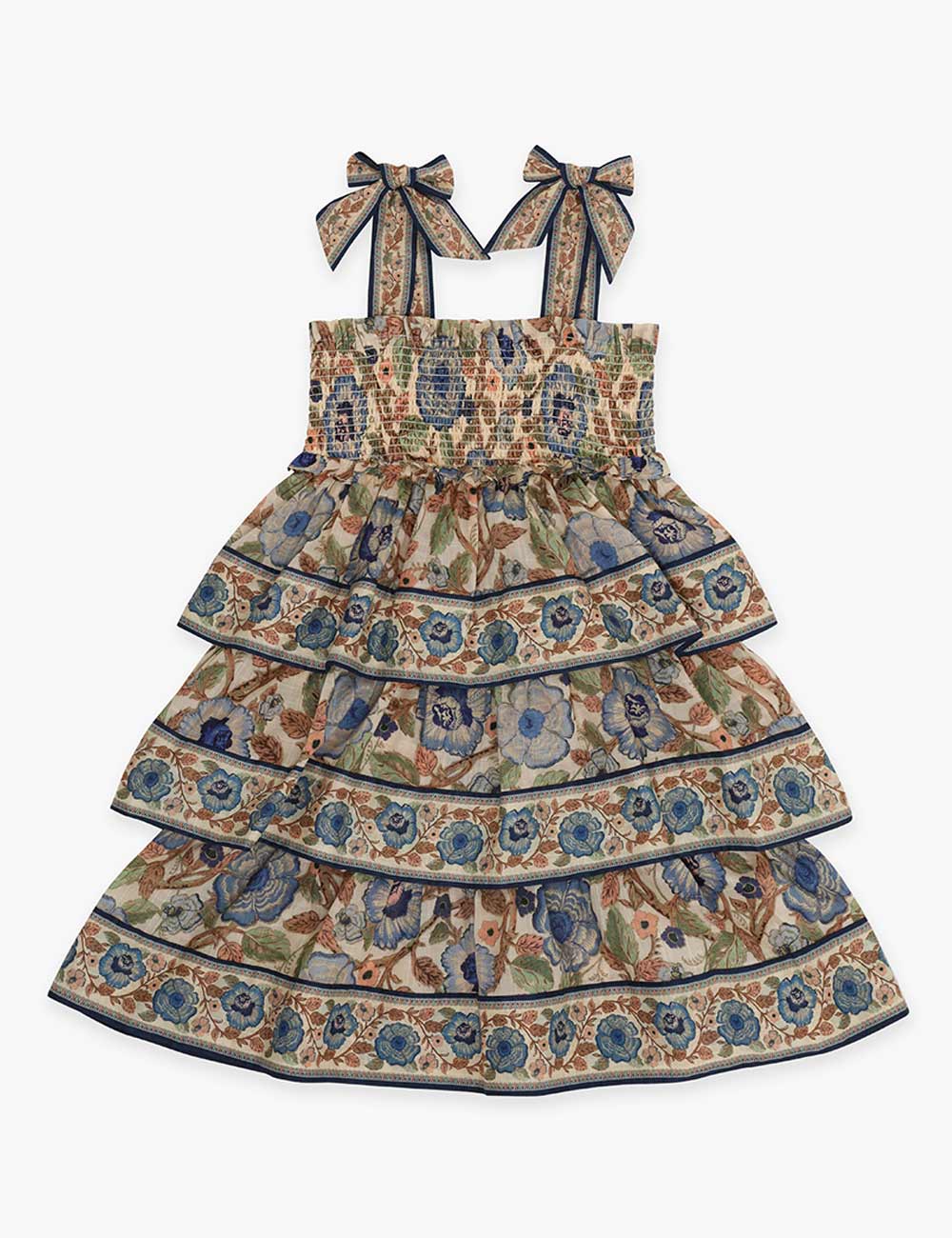 Junie Shirred Tiered Dress 