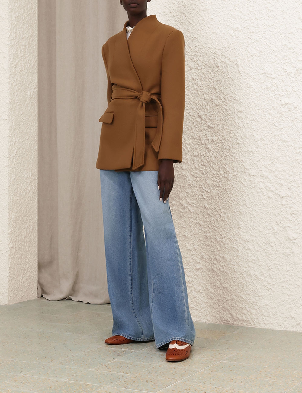 Her lip to - Cordelle Belted Twill Blazerの通販 by H's shop