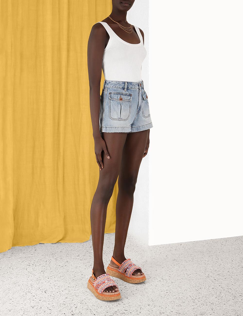 Raie Scoop Neck Tank