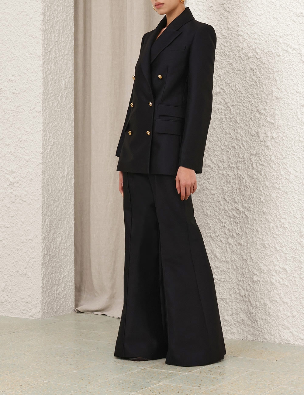Illuminate Tailored Jacket Black Online | Zimmermann