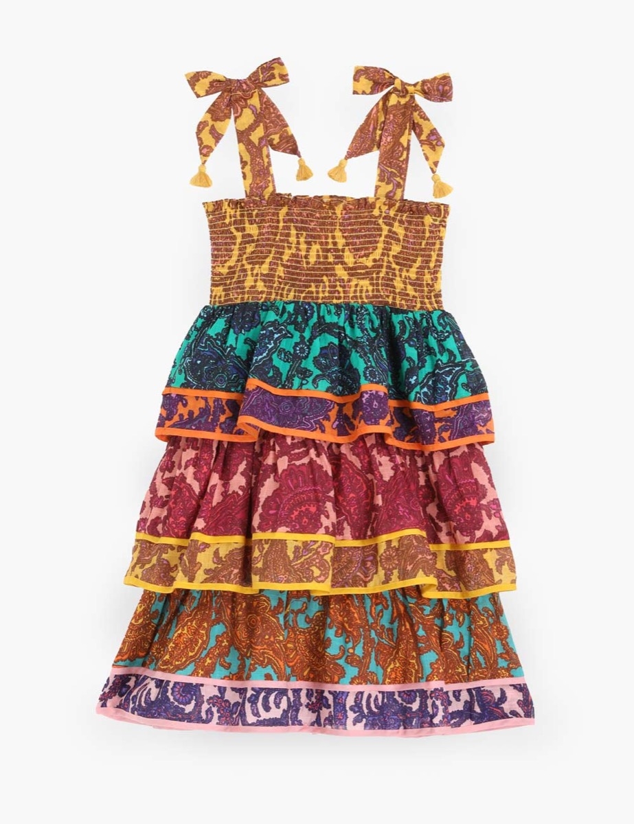 Tiggy Shirred Tiered Dress 