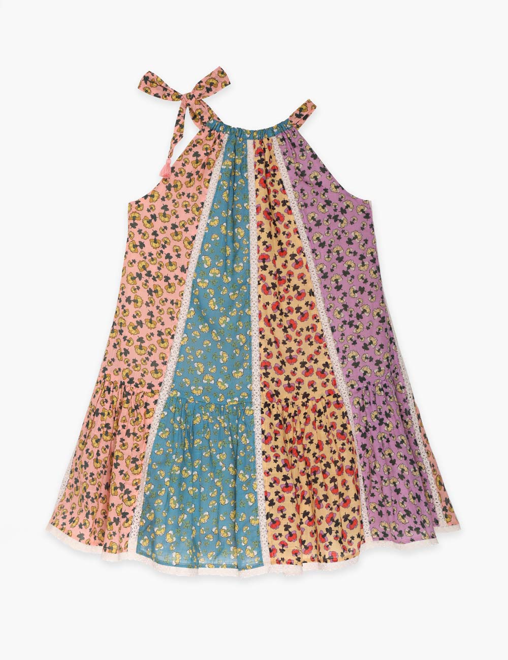 Tiggy Spliced Halter Dress 