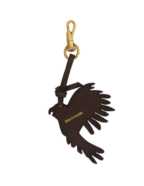 Leather Parrot Keycharm