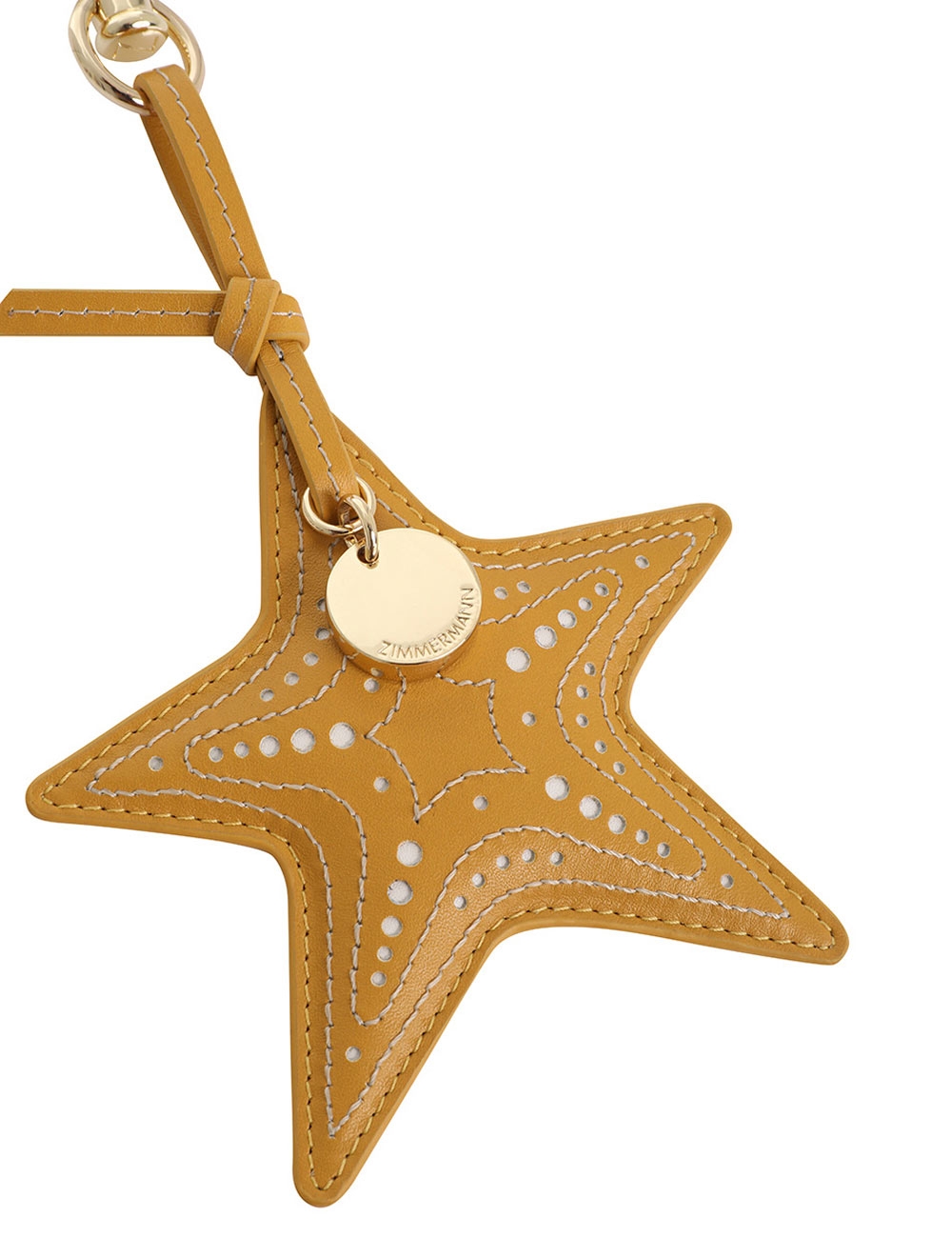 Leather Starfish Key Charm